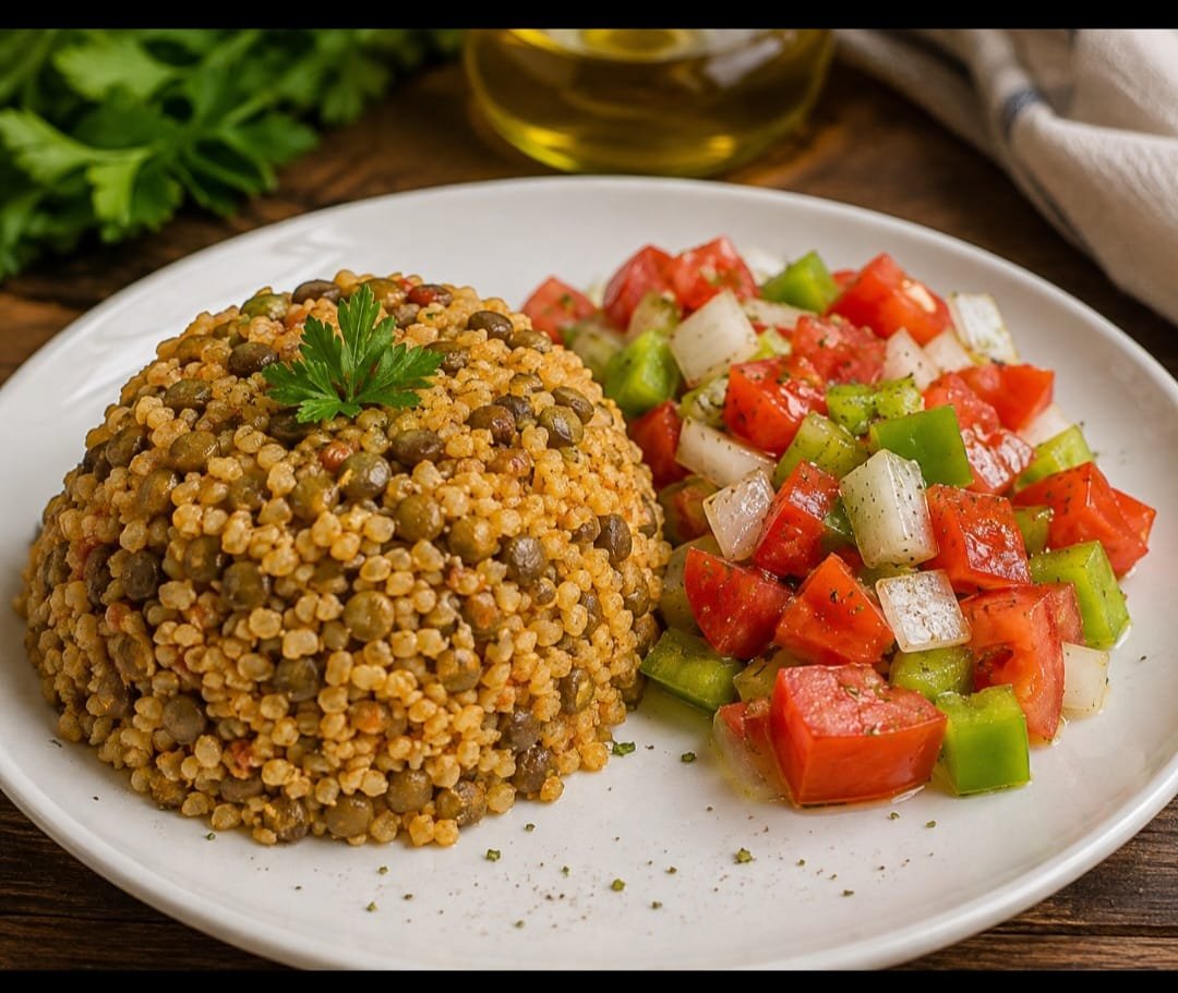 YeşmiX (Yeşil Mercimekli Bulgur Pilavı)